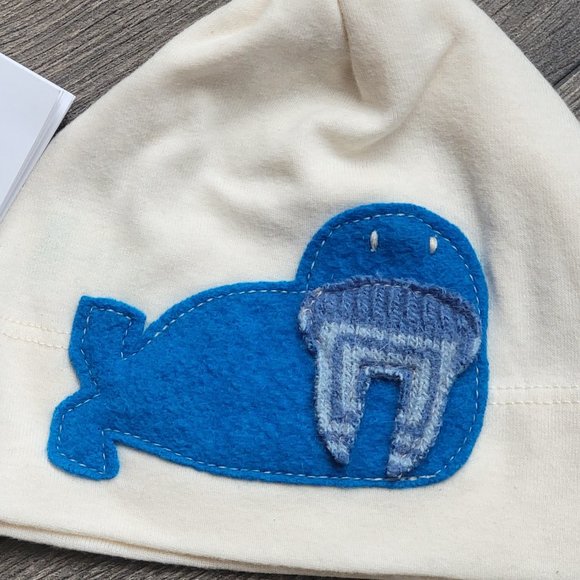 CATE & LEVI Organic Hat - Baby - Made in Canada NEW NWT  Walrus - Picture 6 of 9
